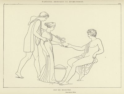 Pandora Brought to Epimetheus by John Flaxman